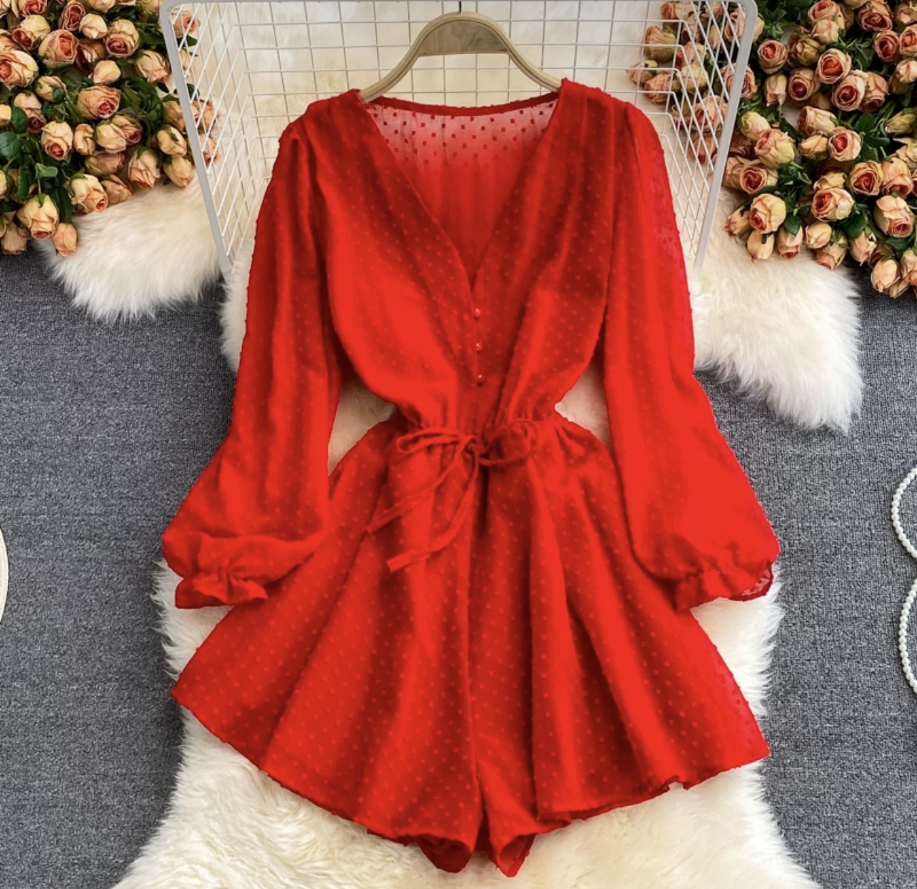 Setting the mood cotton jumpsuit JRZZ516 images